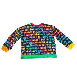 Little Bird By Jools Oliver Kids Fall Colorful Patterned Sweatshirt Size 4-5